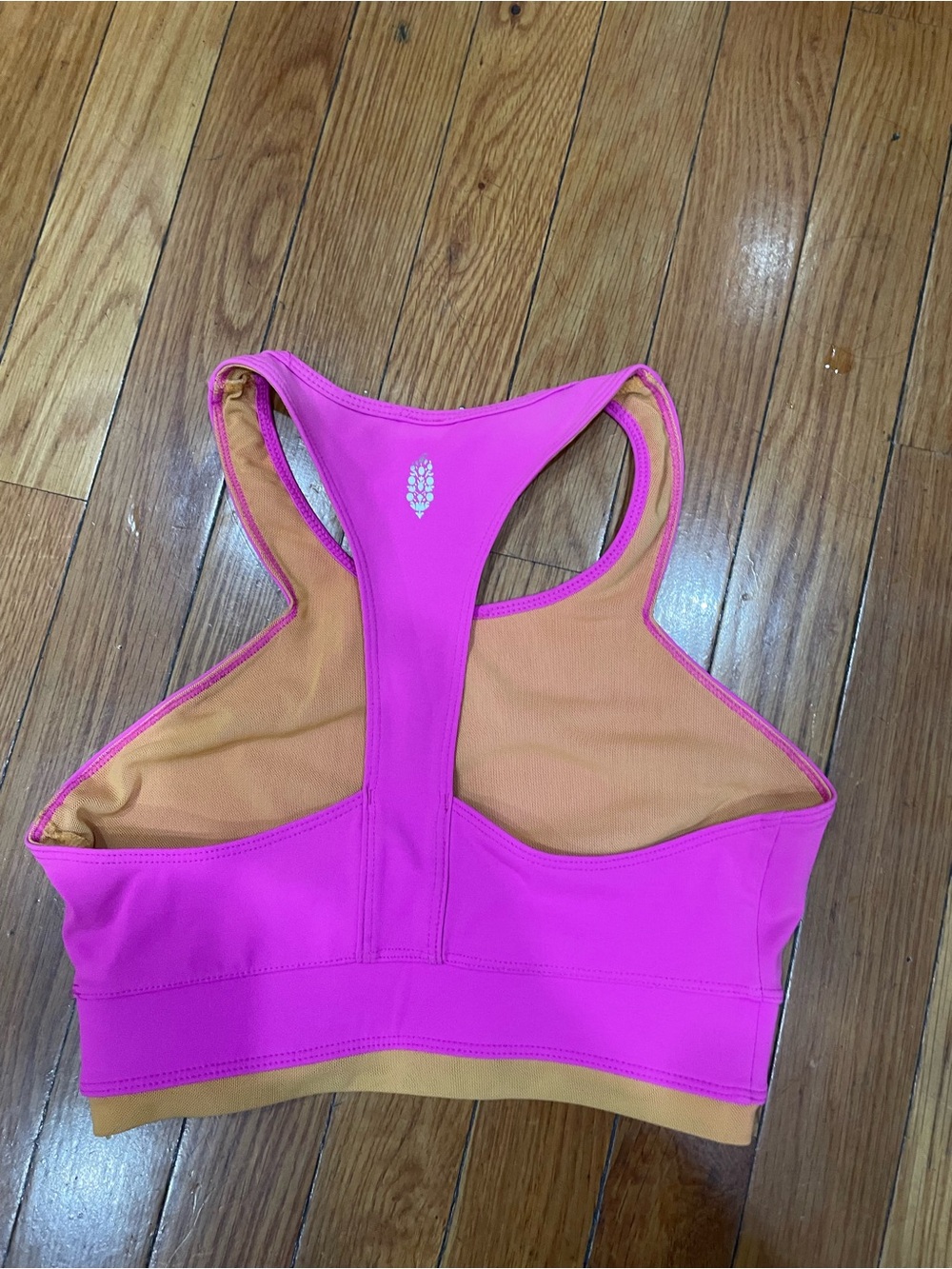 FP Movement Women's Pink Racerback Sports Bra-Size XS